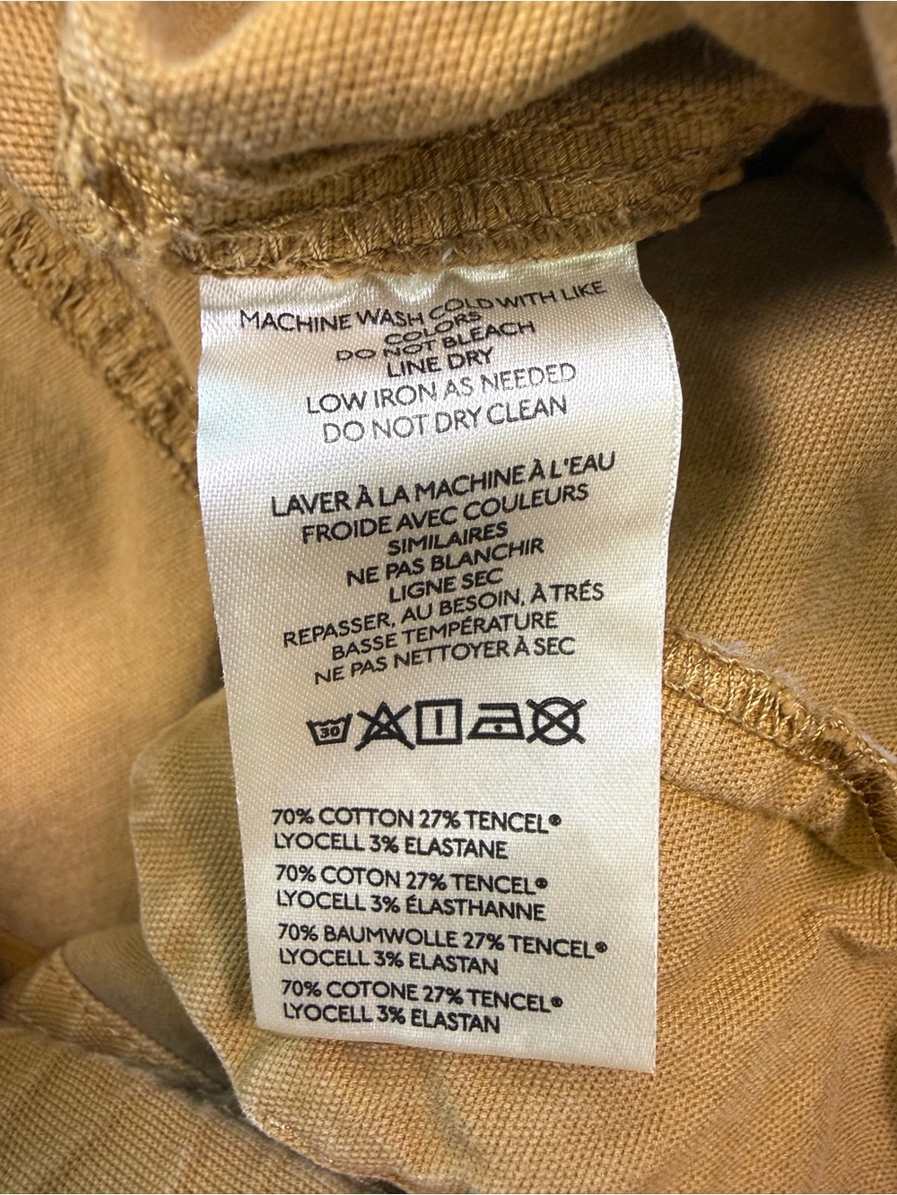 Anthropologie Maeve Utility Wide-Leg Trousers Drawstring Waist Tan Size Large - Picture 9 of 13